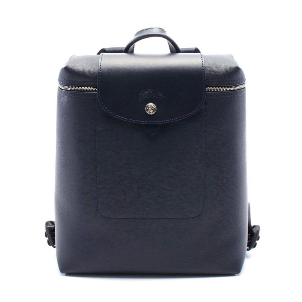 Pre Loved Longchamp Vintage Leather Backpack Women blue | blue Backpacks - Picture 1 of 4